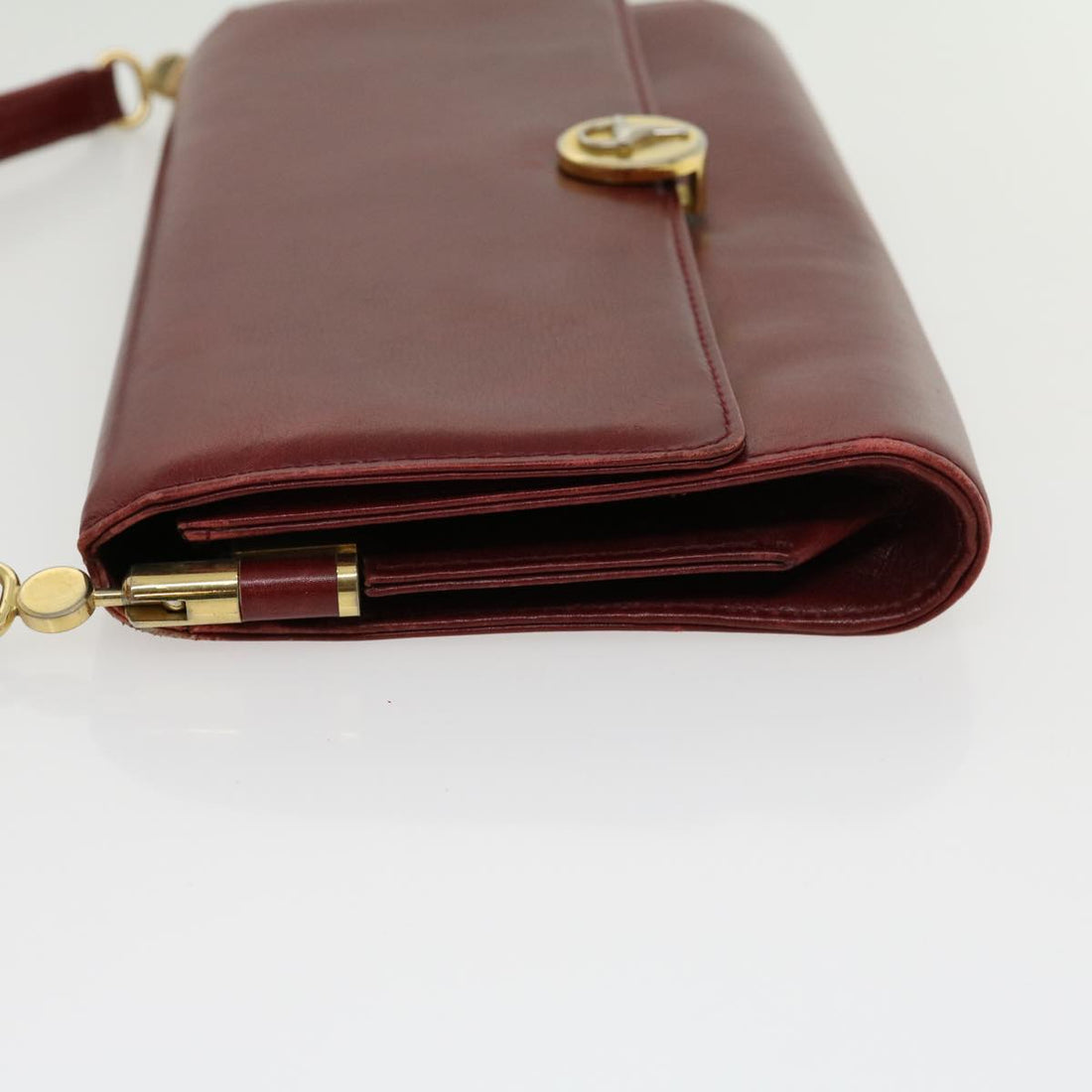 GUCCI Shoulder Bag Leather Red rd2208