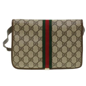 GUCCI GG Canvas Shoulder Bag Beige rd3962
