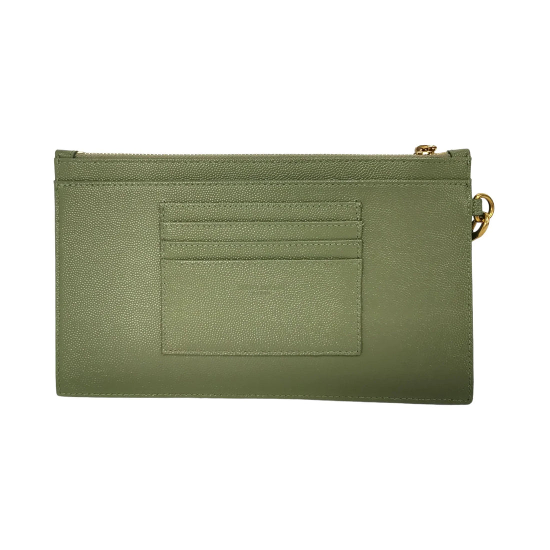 Yves Saint Laurent Olive Green Clutch