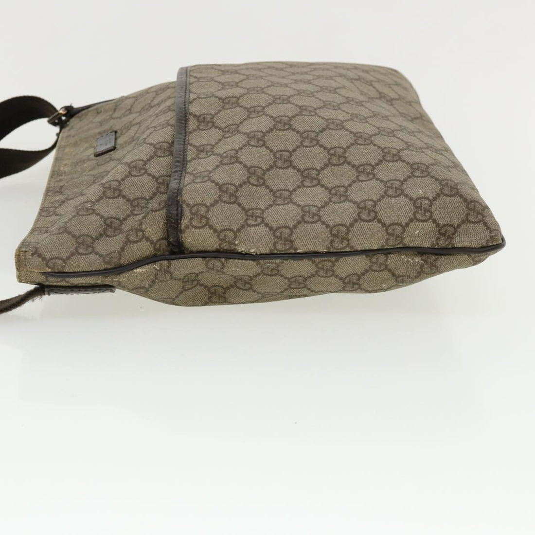 GUCCI GG Canvas Shoulder Bag Beige 141198 ro852