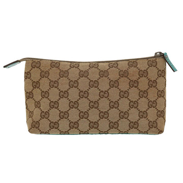 GUCCI GG Canvas Pouch Beige 115238 ro877
