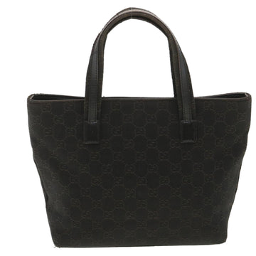 GUCCI GG Canvas Hand Bag Dark Brown 105650 ro900