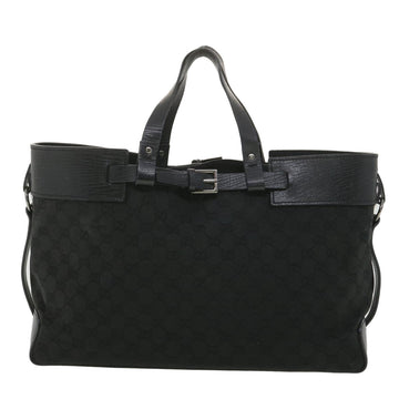 GUCCI GG Canvas Hand Bag Black 106251 ro912
