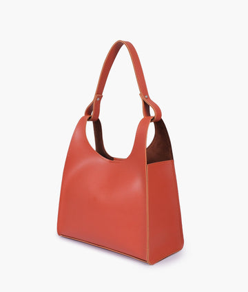 Rust hobo tote bag