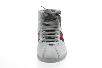 GUCCI Sherry Line shoes Suede 5 1/2 Red Navy am2614s