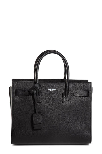 Classic Baby Sac De Jour Black Grained Leather with Black Hardware