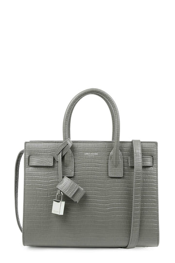 Classic Baby Sac De Jour Lizard Embossed Grey