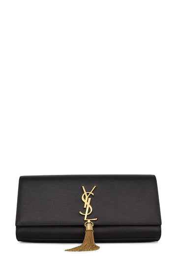 Classic Monogram Kate Clutch Black with Tassel