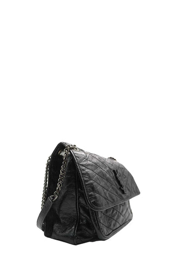 Large Monogram Matelasse Niki Bag Black
