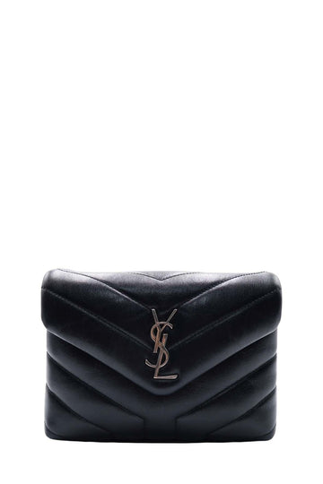Loulou Toy with Silver Hardware Black