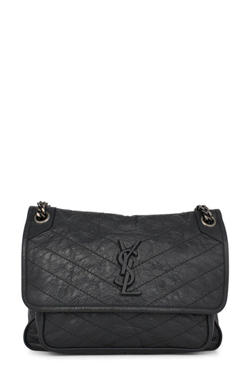Medium Niki Crinkle Dark Grey