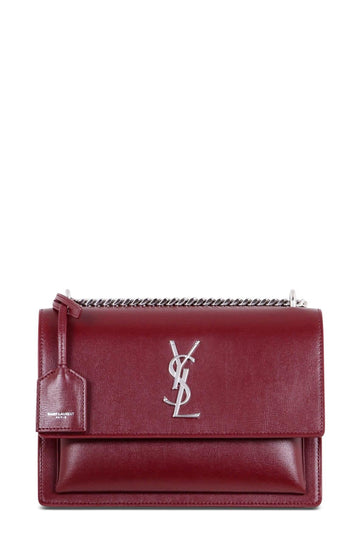 Medium Sunset Bag Red with Silver Hardware