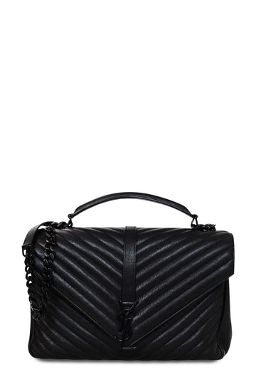 Large Monogram College Bag Dark Grey