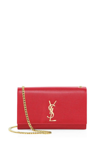 Monogram Medium Kate Red with Gold Hardware