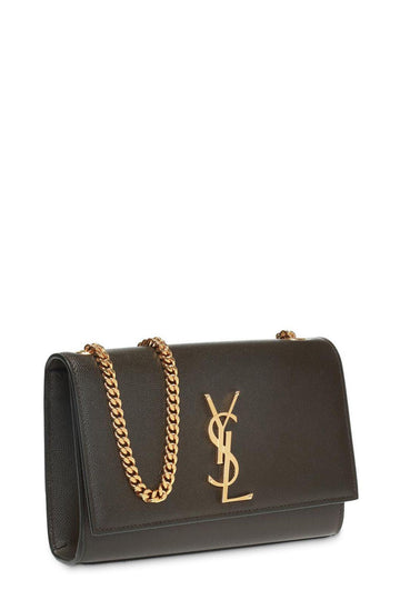 Monogram Small Kate Dark Olive with Gold Hardware