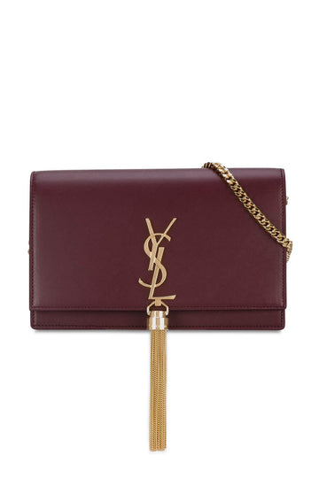 Monogram Small Kate with Tassel Rouge with Gold Hardware