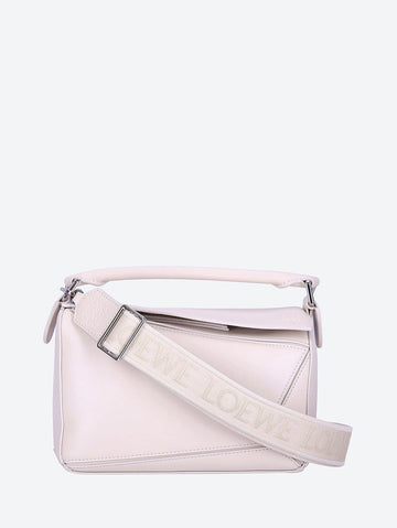 Loewe Women Satin Leather Puzzle Small Bag