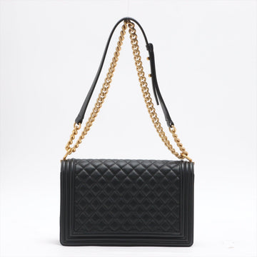 Boy Leather Chain Black Gold Metal