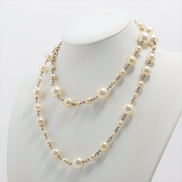 Coco Long Necklace Faux Oversized White Pearls