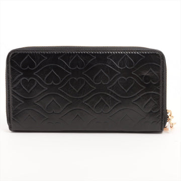 See by Chloe Round-Zip Black Leather Wallet