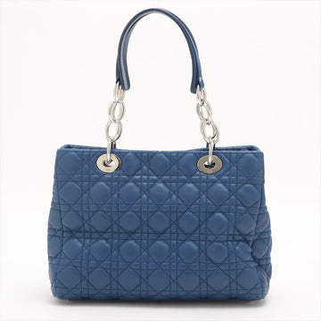 Cannage Leather Blue