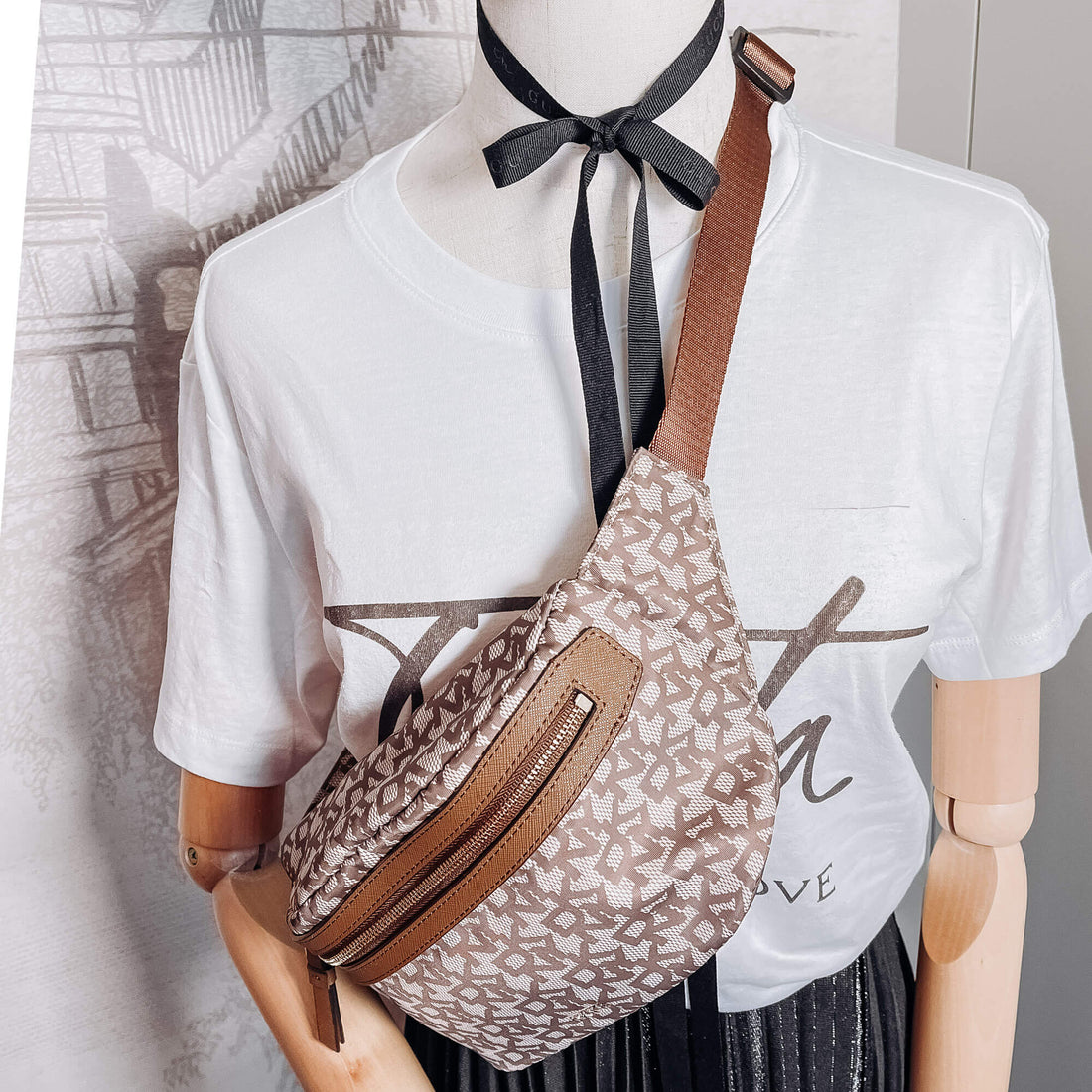 Tote Bag and Beltbag Monogram Set