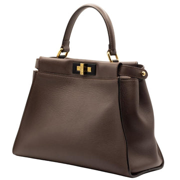 Peekaboo Regular Brown Leather
