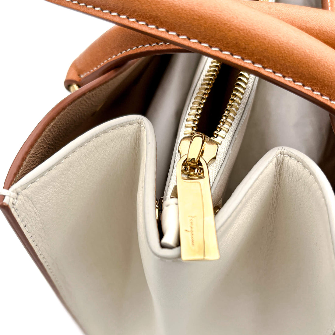 White Leather Tote