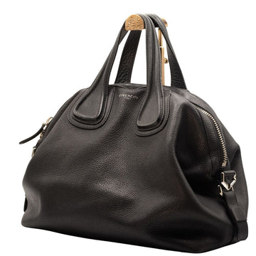 Nightingail Large Black Grained Leather