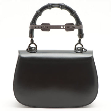 Bamboo 1947 Black Leather 2-way Handbag