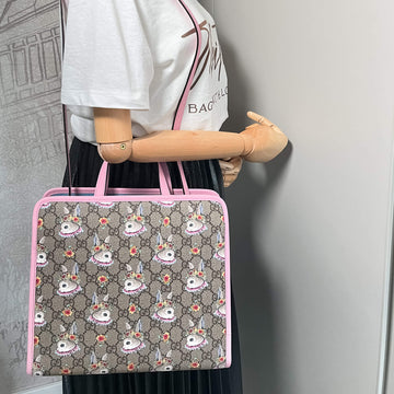 Children's GG Supreme Canvas Higuchi Yuko Pink Tote