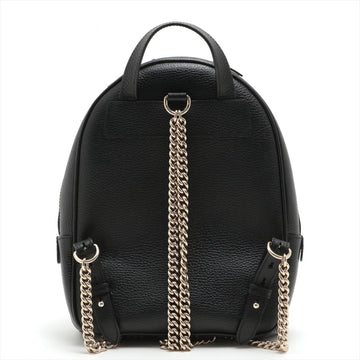 Soho Interlocking Backpack Black Leather