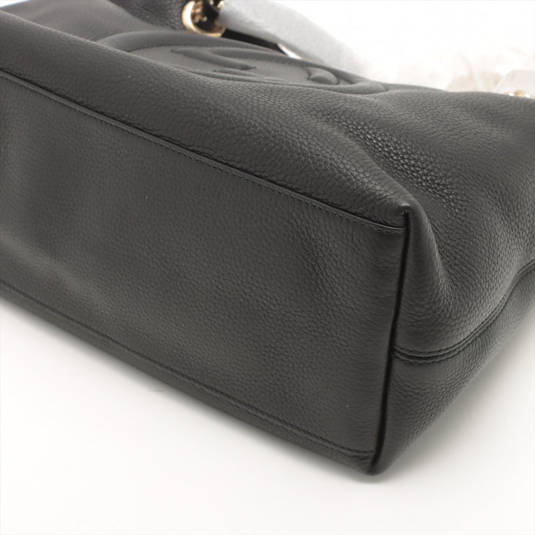 Soho Leather Chain tote bag Black
