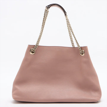 Soho Pink Leather Chain Bag