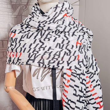 Multicolour Monofram Foulard
