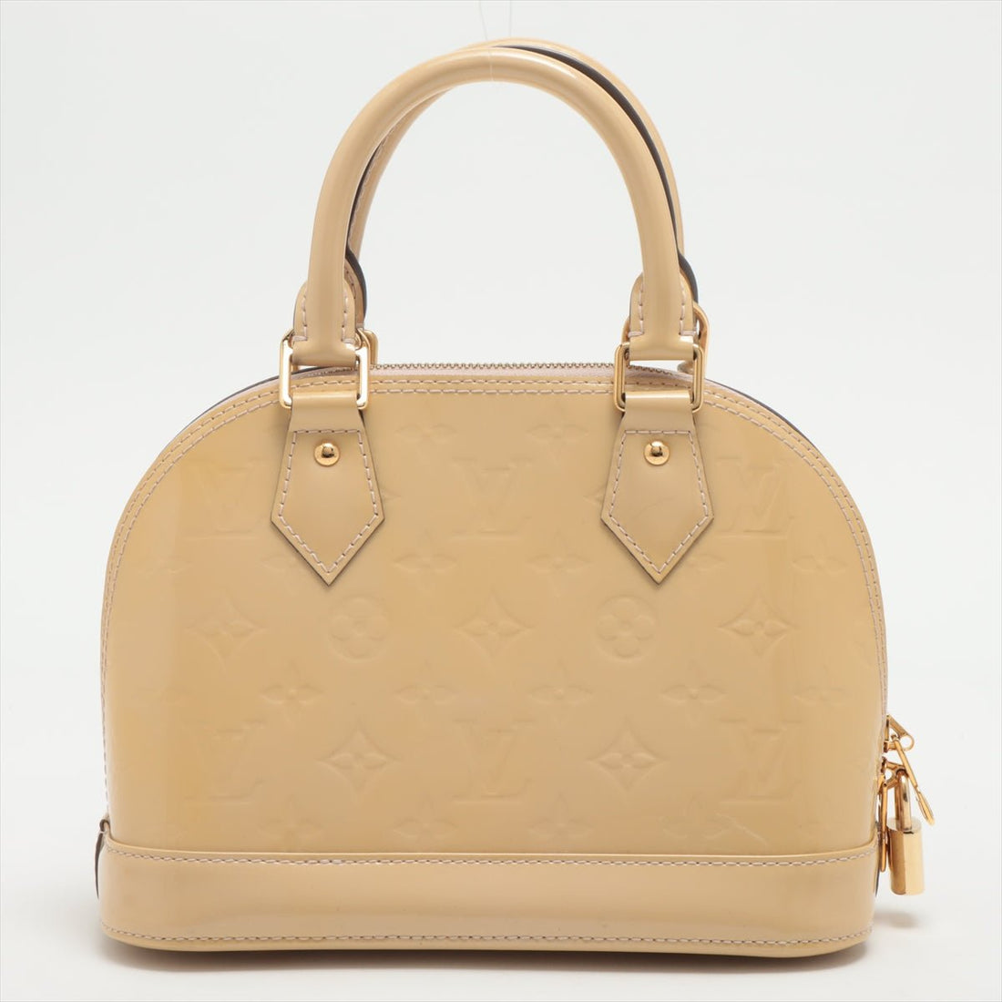 Alma BB Monogram Vernis Beige