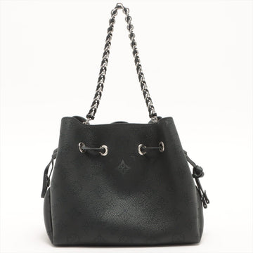 Bella Mahina Bucket Bag Black Leather