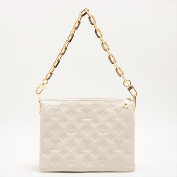 Coussin PM White Leather