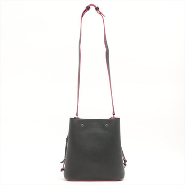 Lockme Bucket Leather Black