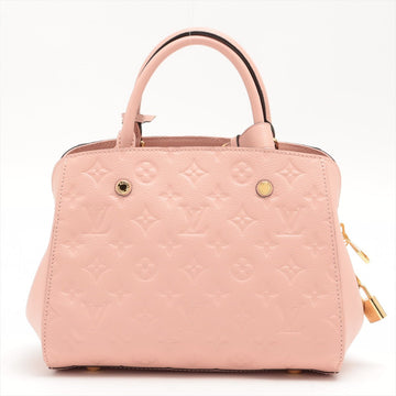 Montaigne BB Monogram Pink Leather