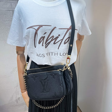 Multi Pochette Accessories Monogram Empreinte Leather Black Bag