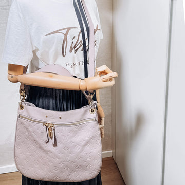 Spontini NM Empreinte Leather Taupe Hobo