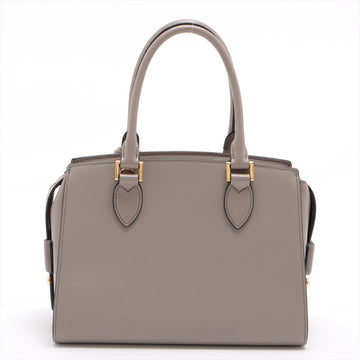 Saffiano Leather 2way Medium Grey