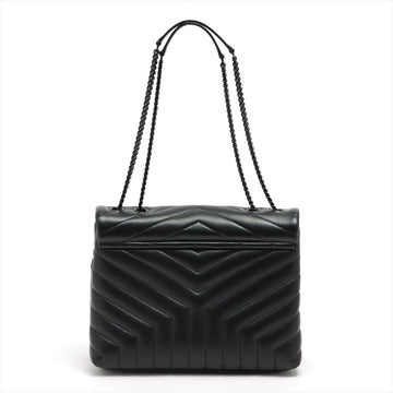 Loulou Medium Quilted "Y" Leather Black Bag