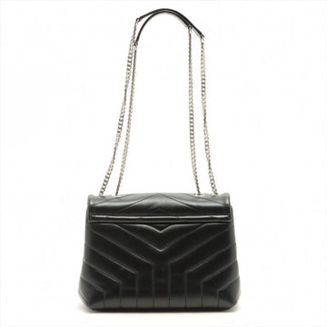 Loulou Small Chain Black Leather