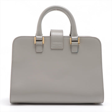 Paris Baby Cabas Leather 2-way Grey