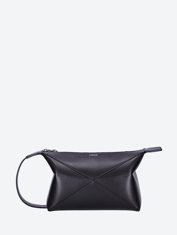 Loewe Men Shiny Leather Puzzle Fold Wash Bag