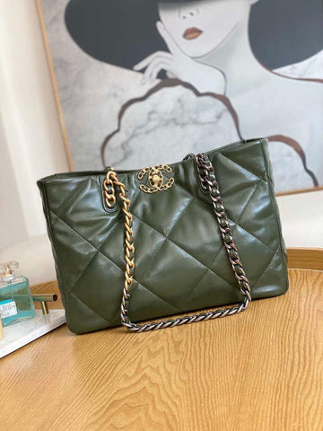 Makersluxe - Shiny Shopping Bag Dark Green