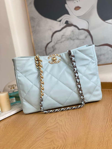 Makersluxe - Shiny Shopping Bag Light Blue