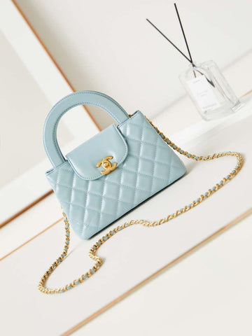 Makersluxe - Shiny Shopping Bag Lake Blue